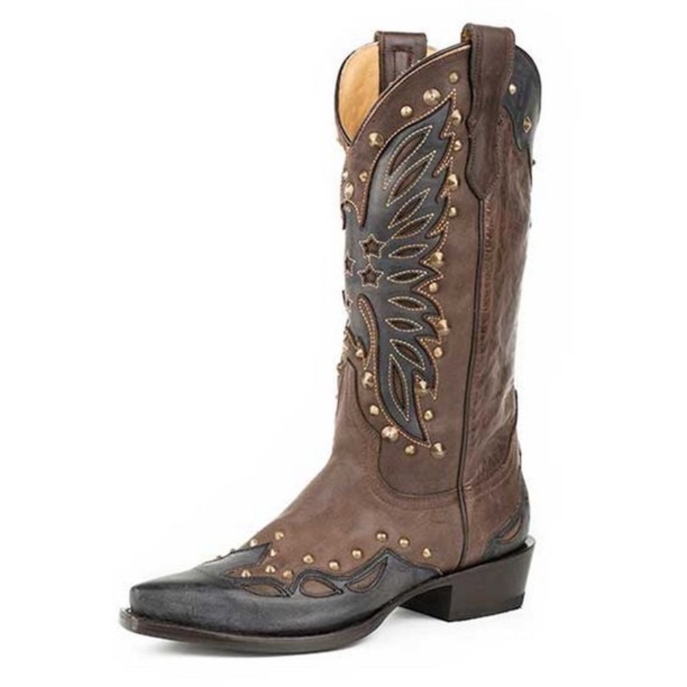 Stetson Western Boots Womens Eagle Brown 12-021-6105-0923 (EUC)